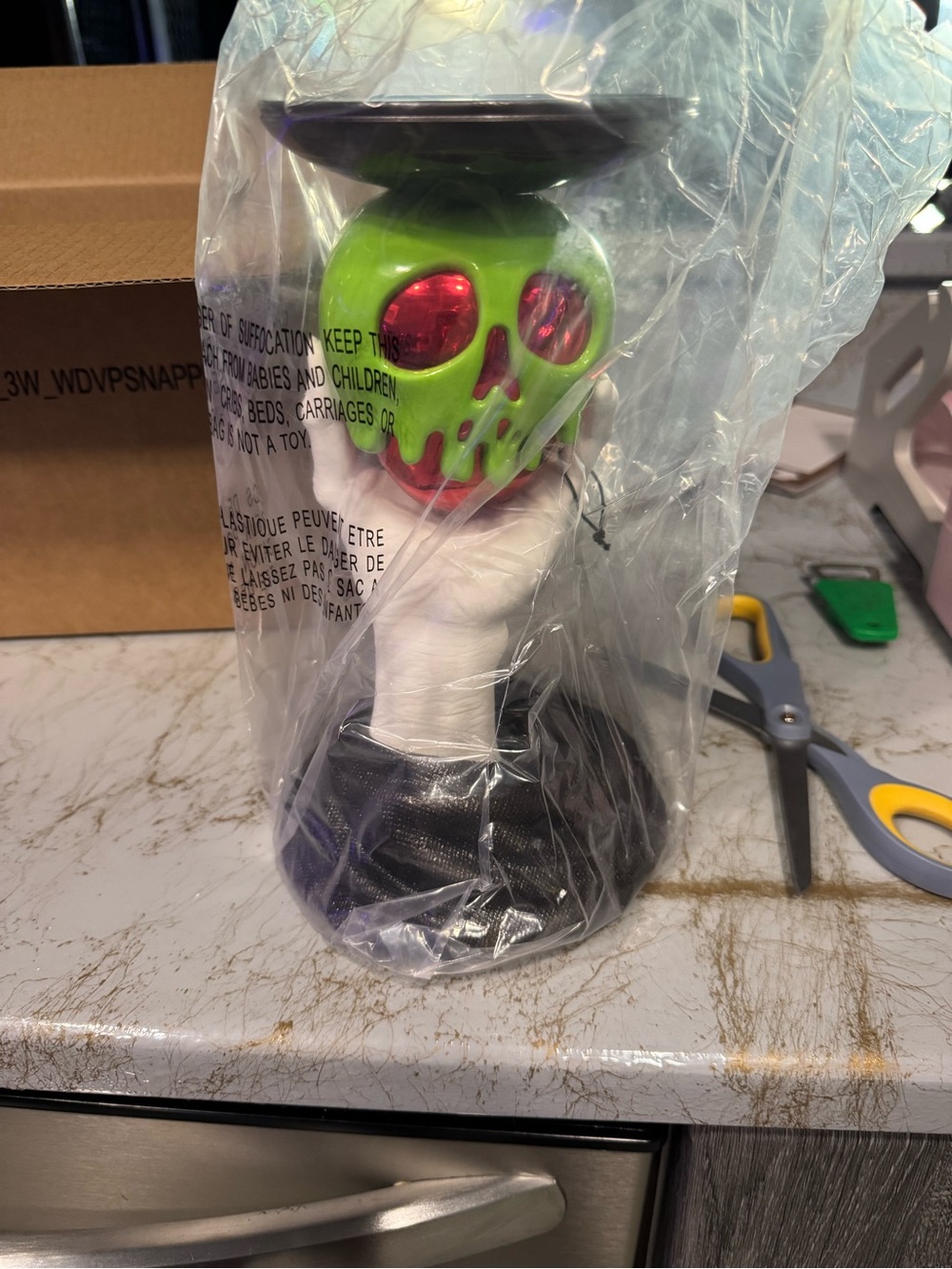 Bath and body works poison apple Candle Holder with Black Base